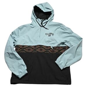 Billabong Blue and Black Hooded Jacket